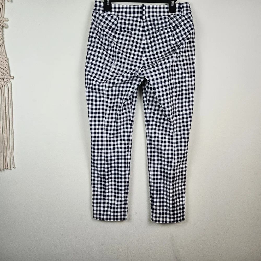 J.Crew Skimmer pant in gingham Size 8 Career Preppy